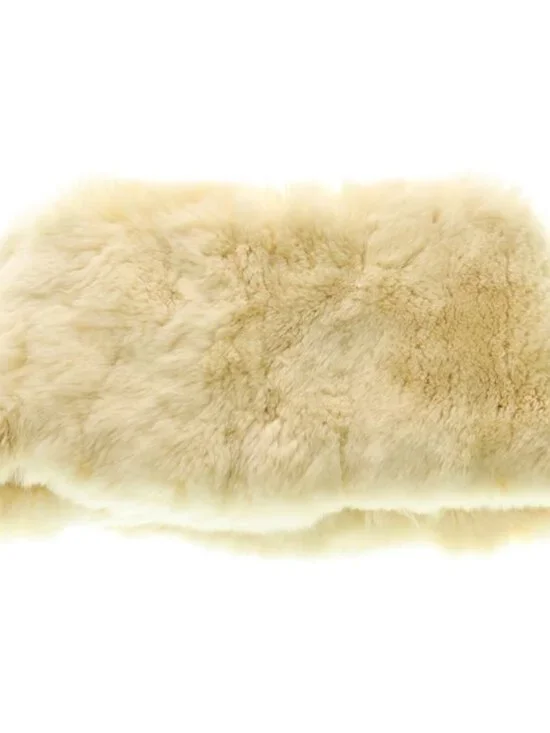 Chanel CC Logo Rabbit Fur Scarf Shawl Ivory - Picture 2 of 6